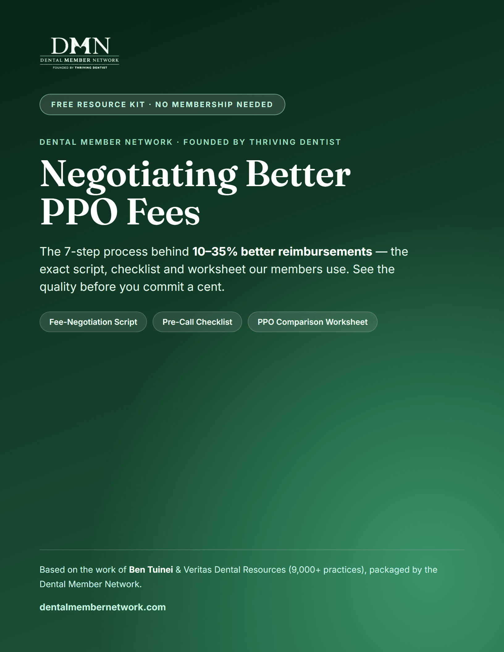 Negotiating Better PPO Fees — Free Kit cover